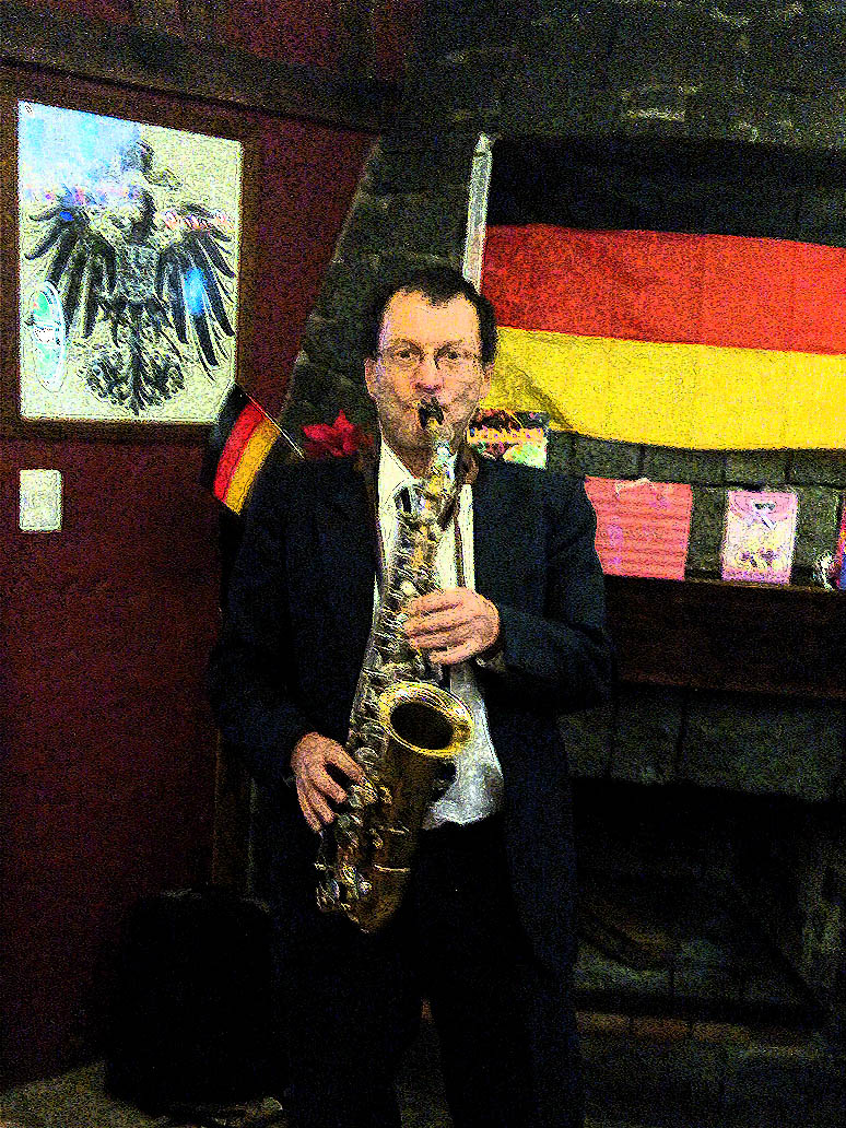 Matthias Otto im Restaurant Schwarzer Adler / Aguila Negra in Puebla -- www.jazz-digestivo.org