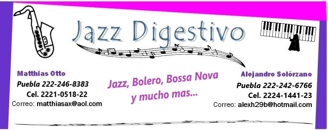 Contactos Jazz Digestivo Puebla WhatsApp